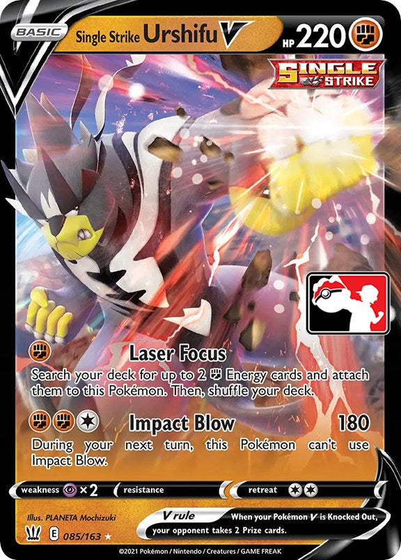 Single Strike Urshifu V (085/163) [Prize Pack Series One] Pokémon