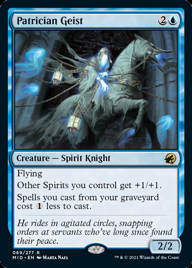 Patrician Geist [Innistrad: Midnight Hunt] Magic: The Gathering