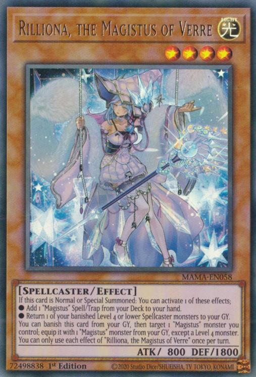 Rilliona, the Magistus of Verre [MAMA-EN058] Ultra Rare Yu-Gi-Oh!