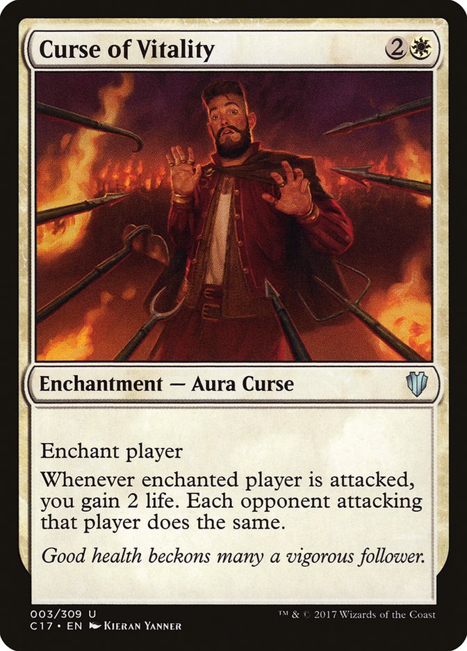 Curse of Vitality [Commander 2017] Magic: The Gathering