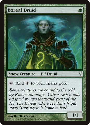 Boreal Druid [Coldsnap] Magic: The Gathering