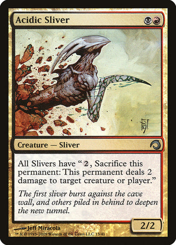 Acidic Sliver [Premium Deck Series: Slivers] Magic: The Gathering