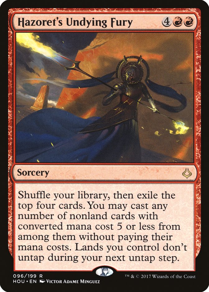 Hazoret's Undying Fury [Hour of Devastation] Magic: The Gathering