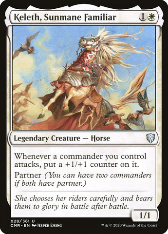 Keleth, Sunmane Familiar [Commander Legends] Magic: The Gathering
