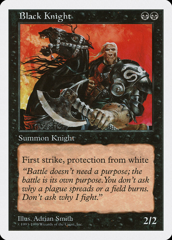 Black Knight [Anthologies] Magic: The Gathering