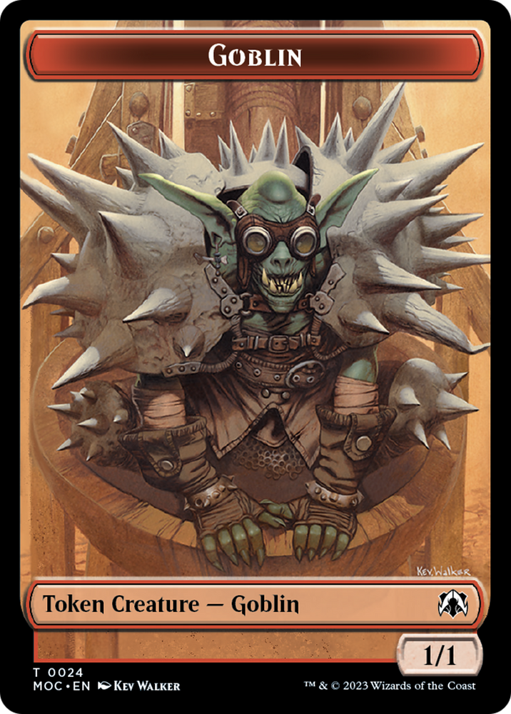 Goblin // Eldrazi Double-Sided Token [March of the Machine Commander Tokens] Magic: The Gathering
