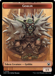 Goblin // Eldrazi Double-Sided Token [March of the Machine Commander Tokens] Magic: The Gathering
