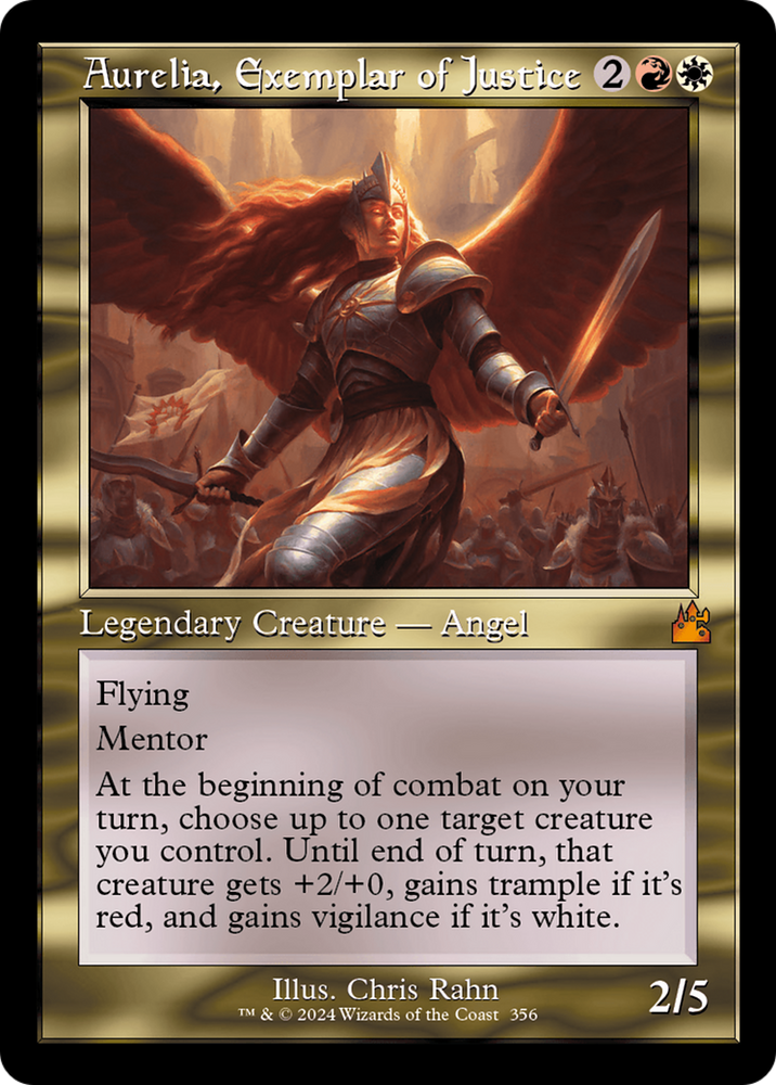 Aurelia, Exemplar of Justice (Retro) [Ravnica Remastered] Magic: The Gathering