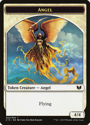 Angel // Knight (005) Double-Sided Token [Commander 2015 Tokens] Magic: The Gathering