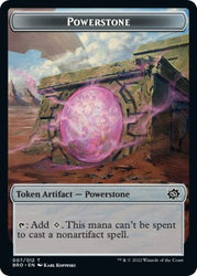 Powerstone // Zombie Double-Sided Token [The Brothers' War Tokens] Magic: The Gathering