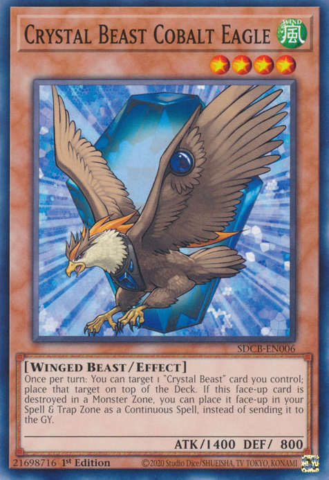 Crystal Beast Cobalt Eagle [SDCB-EN006] Common Yu-Gi-Oh!