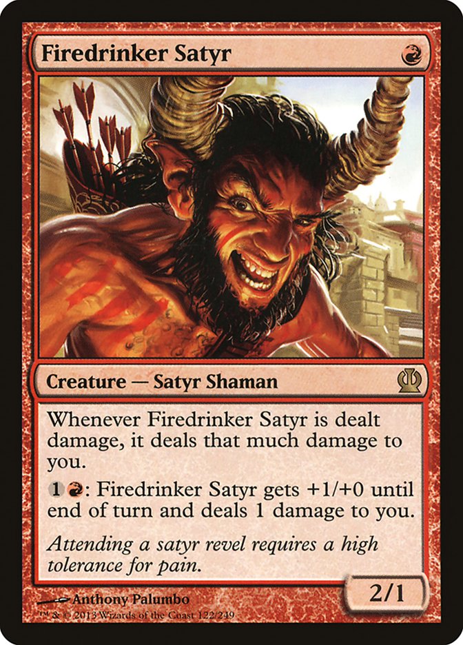 Firedrinker Satyr [Theros] Magic: The Gathering
