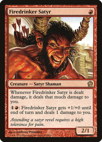 Firedrinker Satyr [Theros] Magic: The Gathering