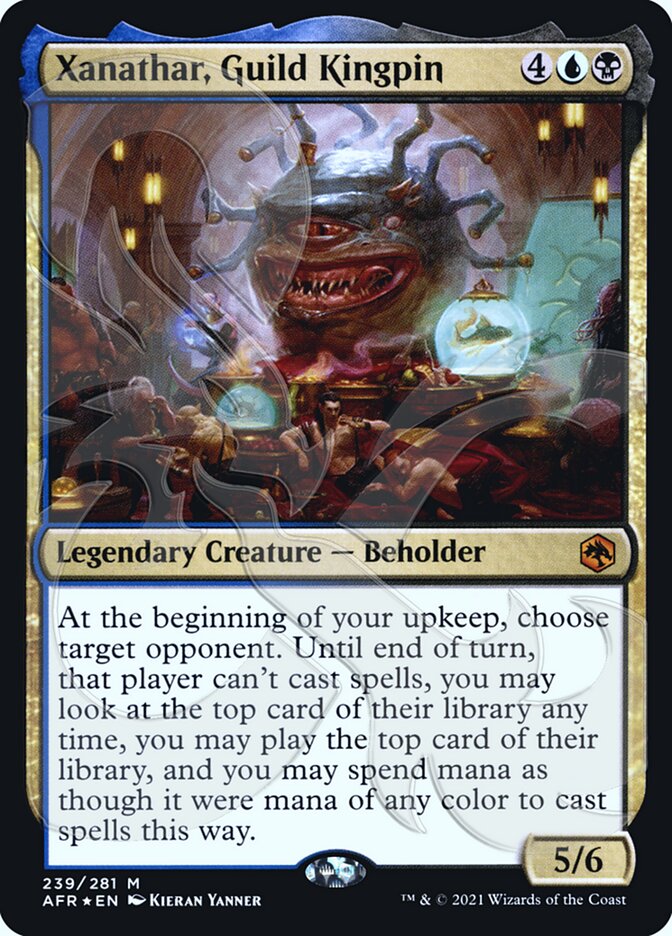 Xanathar, Guild Kingpin (Ampersand Promo) [Dungeons & Dragons: Adventures in the Forgotten Realms Promos] Magic: The Gathering