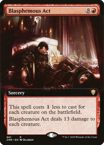 Blasphemous Act (Extended Art) [Commander Legends] Magic: The Gathering