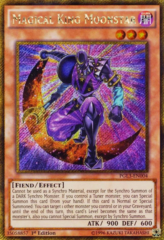 Magical King Moonstar [PGL3-EN004] Gold Secret Rare Yu-Gi-Oh!