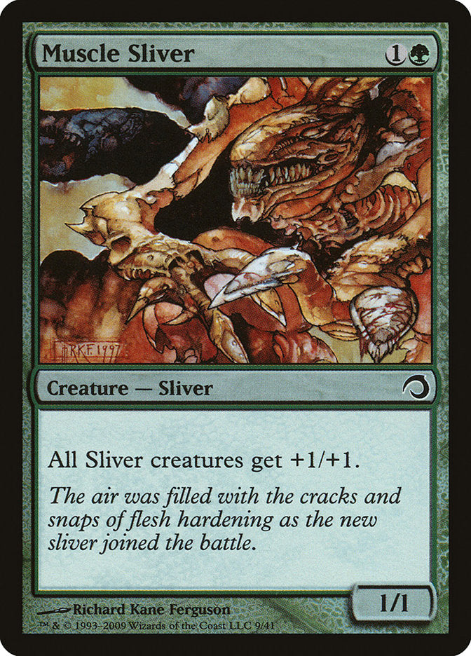 Muscle Sliver [Premium Deck Series: Slivers] Magic: The Gathering