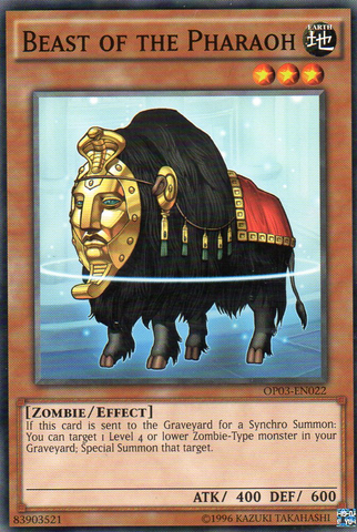 Beast of the Pharaoh [OP03-EN022] Common Yu-Gi-Oh!