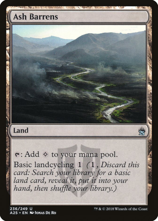 Ash Barrens [Masters 25] Magic: The Gathering