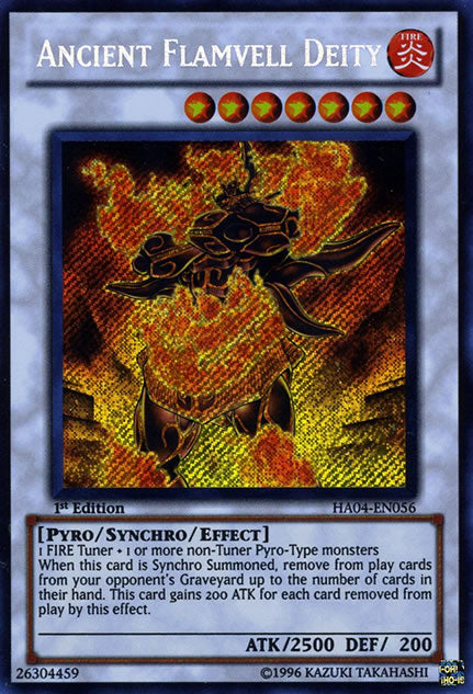 Ancient Flamvell Deity [HA04-EN056] Secret Rare Yu-Gi-Oh!