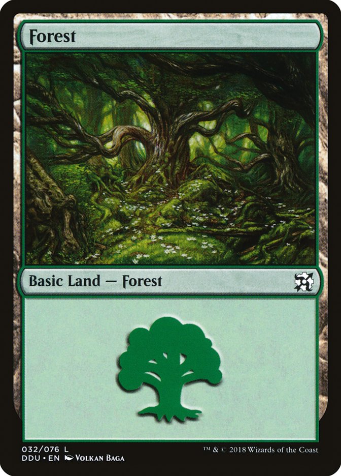 Forest (32) [Duel Decks: Elves vs. Inventors] Magic: The Gathering