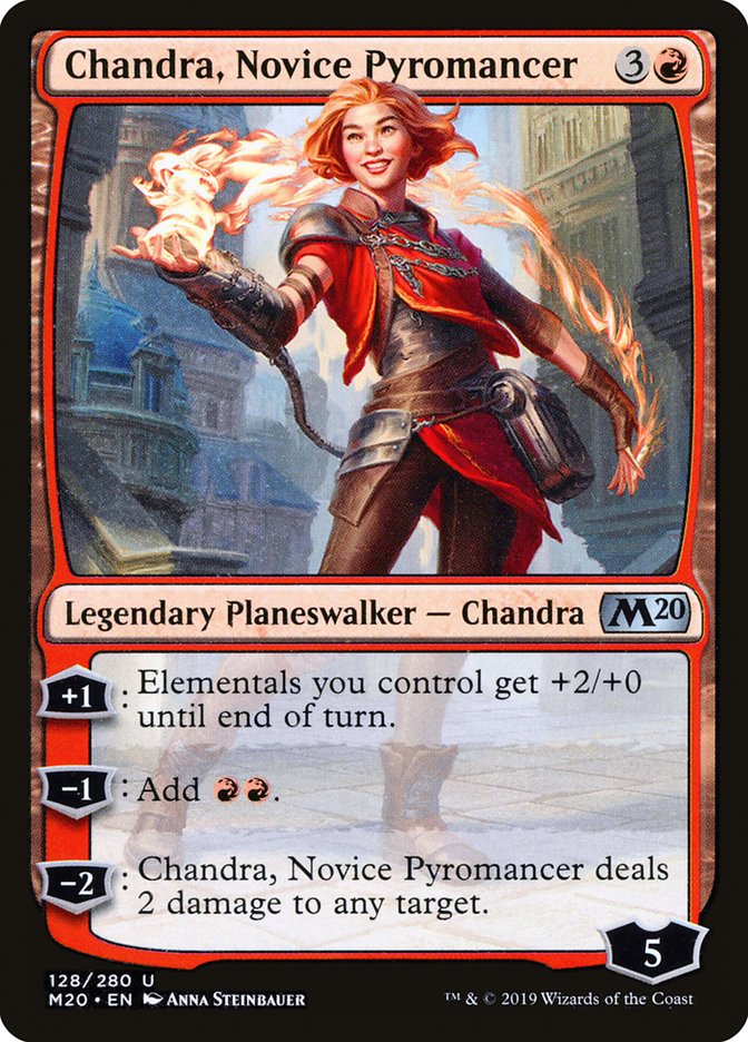 Chandra, Novice Pyromancer [Core Set 2020] Magic: The Gathering