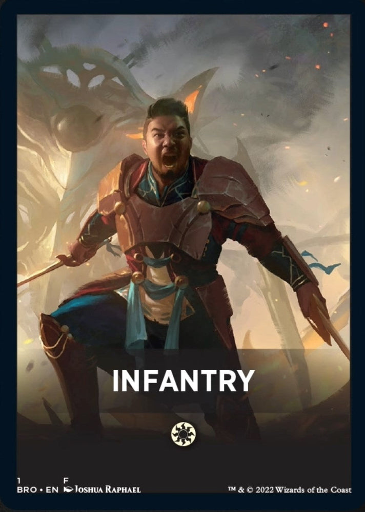 Infantry Theme Card [The Brothers' War Tokens] Magic: The Gathering