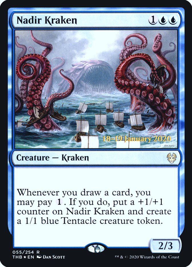 Nadir Kraken [Theros Beyond Death Prerelease Promos] Magic: The Gathering
