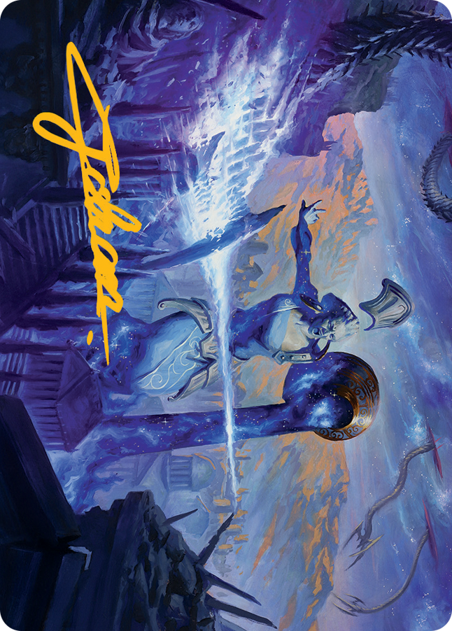 Ephara, Ever-Sheltering Art Card (Gold-Stamped Signature) [March of the Machine Art Series] Magic: The Gathering