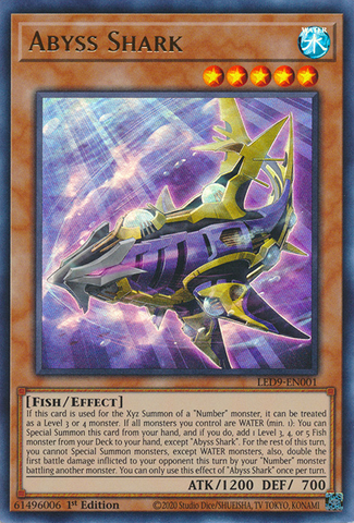 Abyss Shark [LED9-EN001] Ultra Rare Yu-Gi-Oh!
