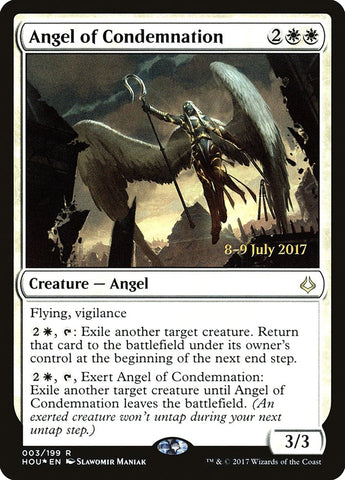 Angel of Condemnation [Hour of Devastation Prerelease Promos] Magic: The Gathering