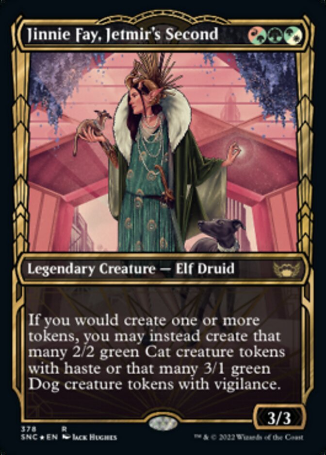Jinnie Fay, Jetmir's Second (Showcase Golden Age Gilded Foil) [Streets of New Capenna] Magic: The Gathering
