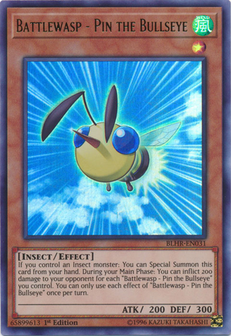 Battlewasp - Pin the Bullseye [BLHR-EN031] Ultra Rare Yu-Gi-Oh!