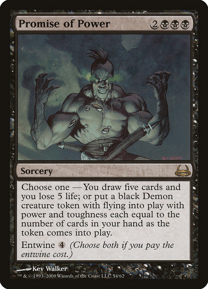 Promise of Power [Duel Decks: Divine vs. Demonic] Magic: The Gathering