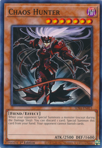Chaos Hunter [SDSA-EN013] Common Yu-Gi-Oh!