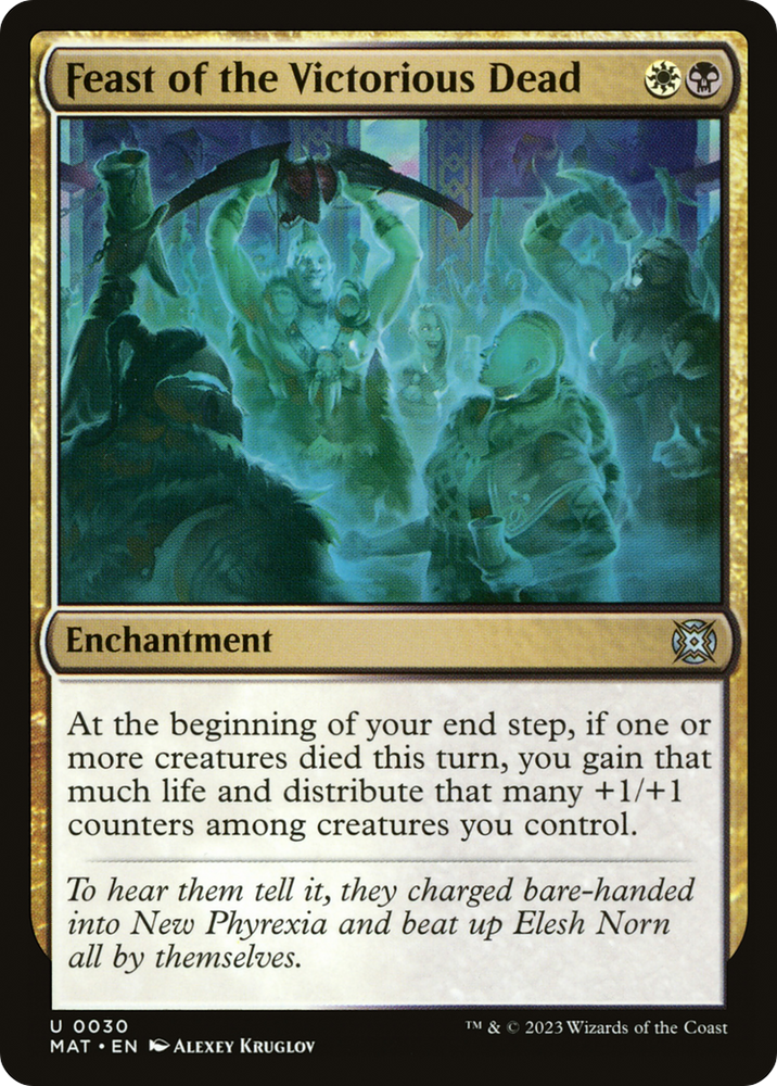 Feast of the Victorious Dead [March of the Machine: The Aftermath] Magic: The Gathering