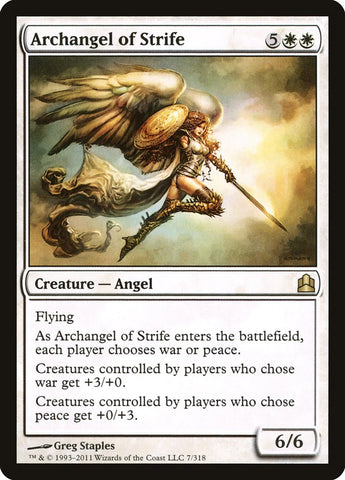 Archangel of Strife [Commander 2011] Magic: The Gathering