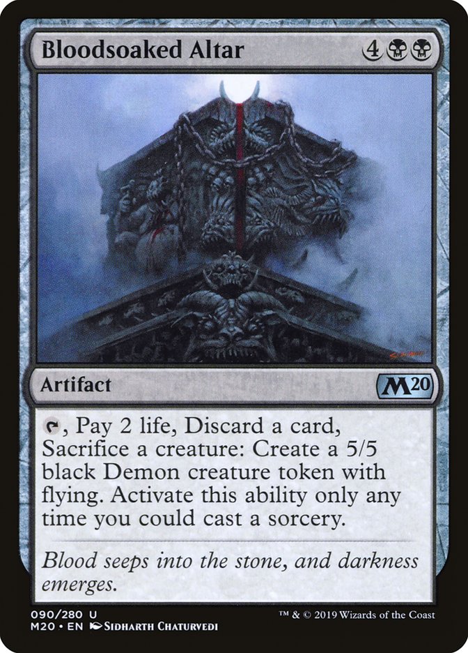 Bloodsoaked Altar [Core Set 2020] Magic: The Gathering