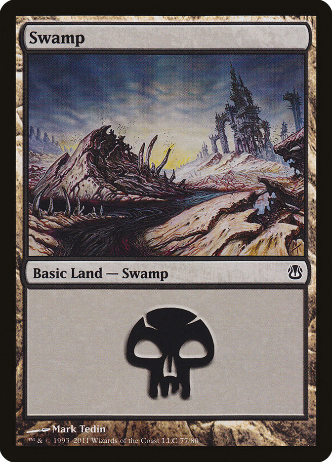 Swamp (77) [Duel Decks: Ajani vs. Nicol Bolas] Magic: The Gathering