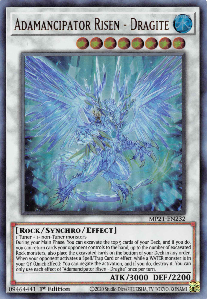 Adamancipator Risen - Dragite [MP21-EN232] Ultra Rare Yu-Gi-Oh!