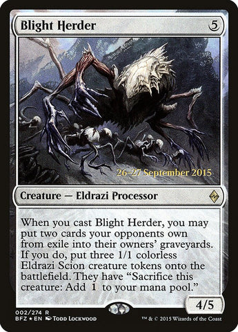 Blight Herder [Battle for Zendikar Prerelease Promos] Magic: The Gathering