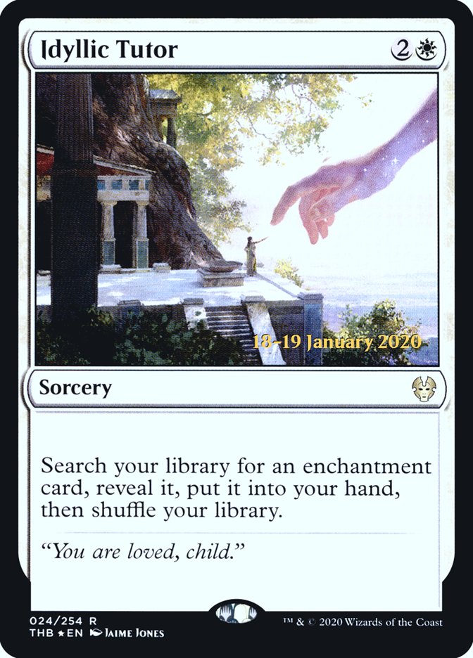 Idyllic Tutor [Theros Beyond Death Prerelease Promos] Magic: The Gathering
