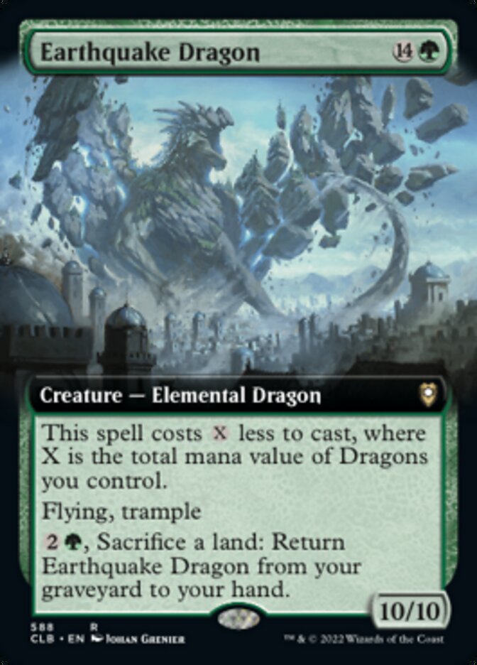 Earthquake Dragon (Extended Art) [Commander Legends: Battle for Baldur's Gate] Magic: The Gathering