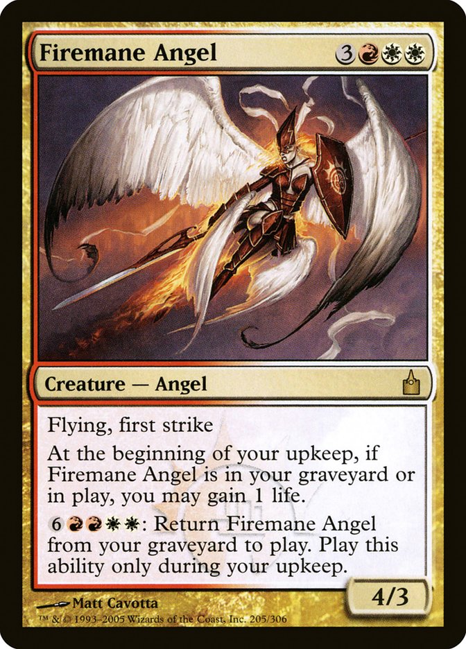 Firemane Angel [Ravnica: City of Guilds] Magic: The Gathering