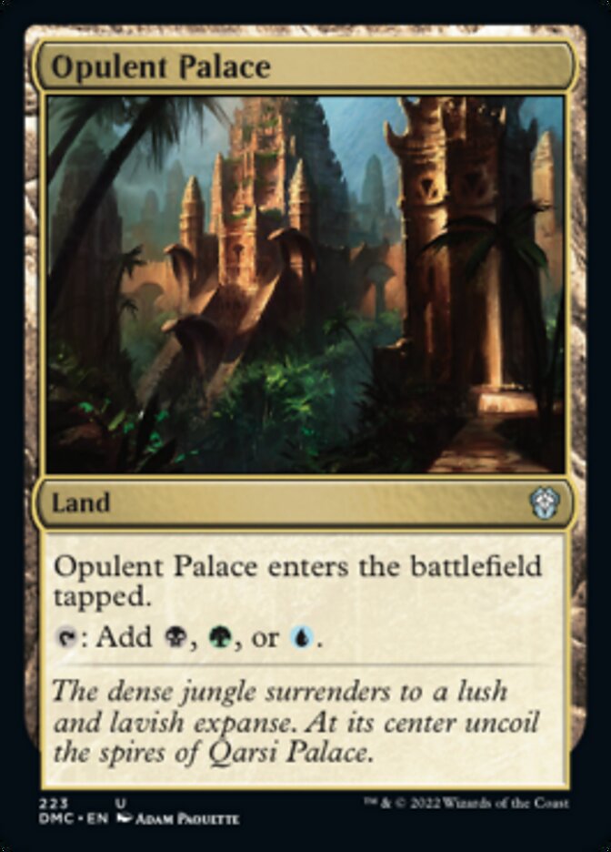 Opulent Palace [Dominaria United Commander] Magic: The Gathering