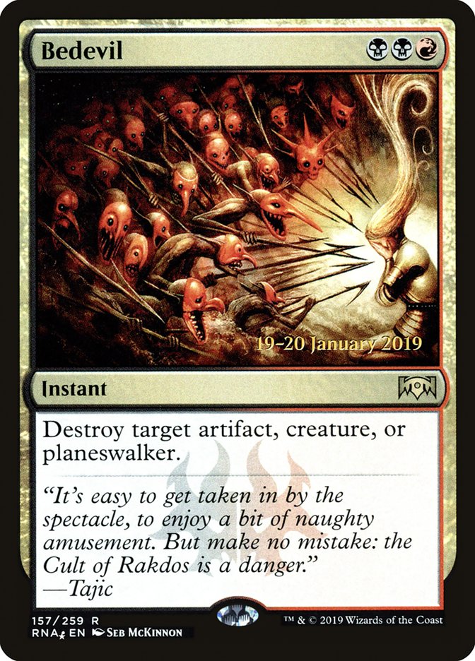 Bedevil [Ravnica Allegiance Prerelease Promos] Magic: The Gathering