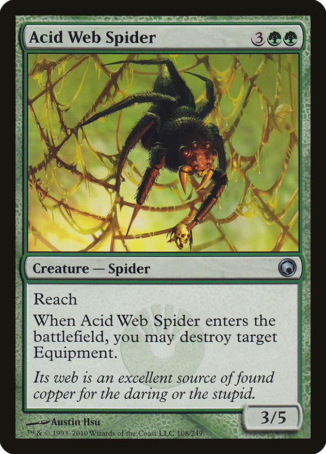 Acid Web Spider [Scars of Mirrodin] Magic: The Gathering