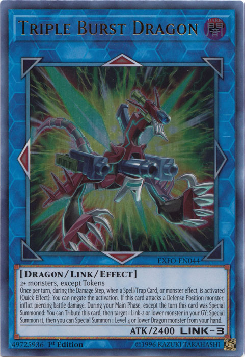 Triple Burst Dragon [EXFO-EN044] Ultra Rare