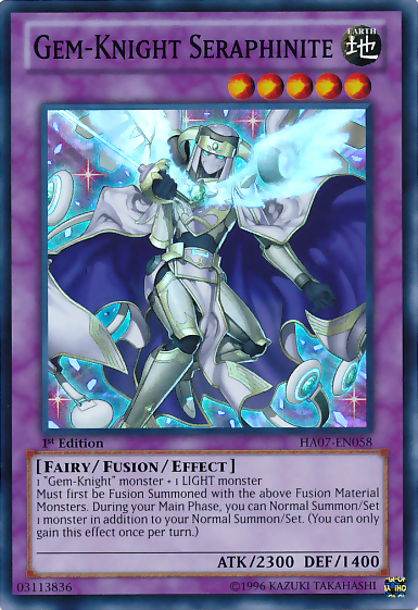 Gem-Knight Seraphinite [HA07-EN058] Super Rare Yu-Gi-Oh!