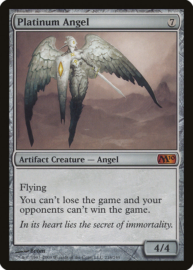 Platinum Angel [Magic 2010] Magic: The Gathering